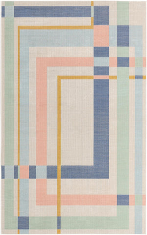Multicolor 1' 4 x 1' 4 Lotus Sample Area Rug 100% Polypropylene Modern Contemporary Colorful Carpet Easy Clean for Living Room, Kitchen, Dining, Office for Sale at Rug Engine