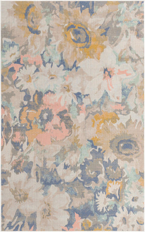 Multicolor 1' 4 x 1' 4 Lotus Sample Area Rug 100% Polypropylene Modern Contemporary Colorful Carpet Easy Clean for Living Room, Kitchen, Dining, Office for Sale at Rug Engine
