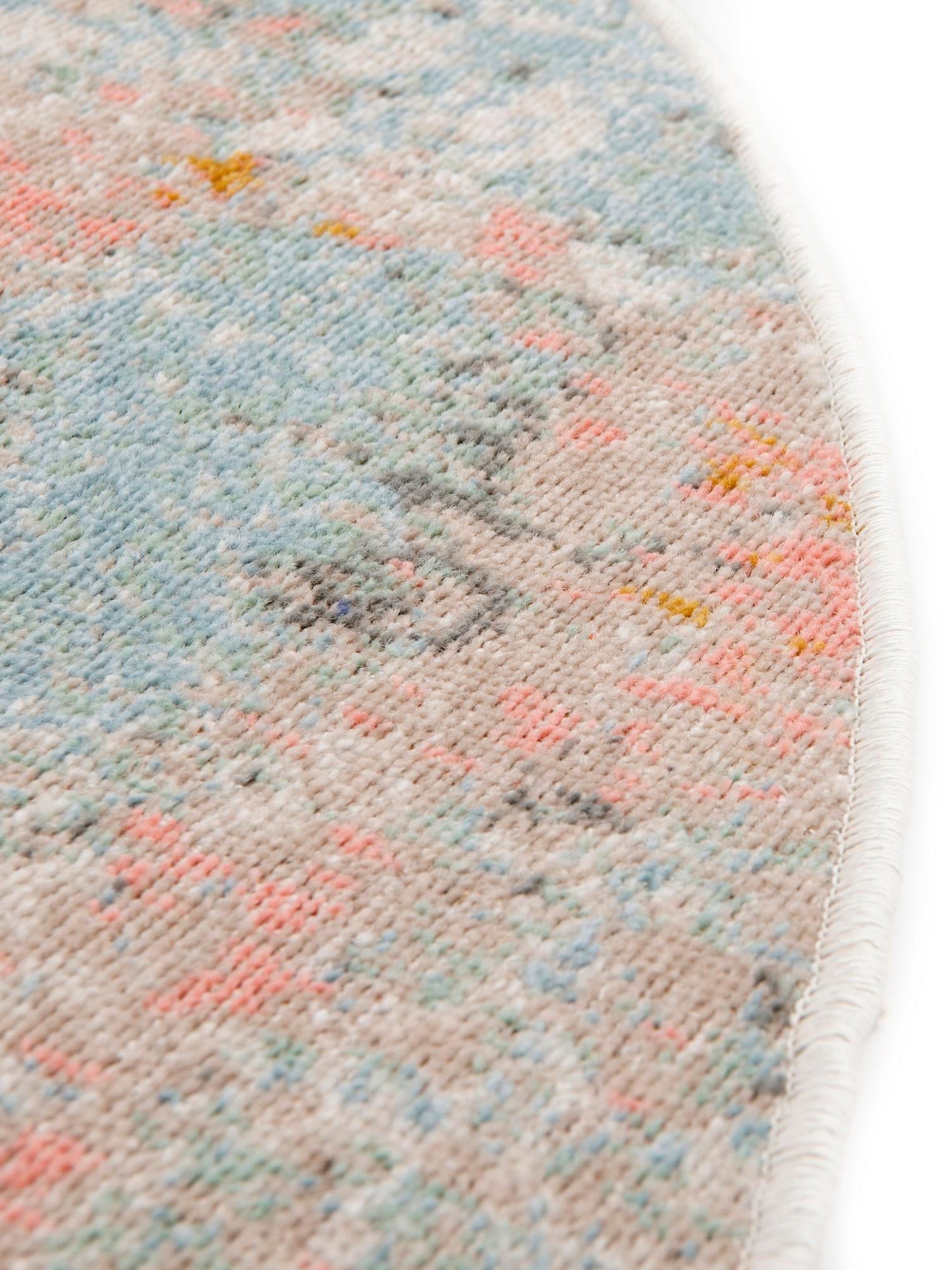Multicolor 5' x 8' Lotus Oval Area Rug 100% Polypropylene Modern Contemporary Colorful Carpet Easy Clean for Living Room, Kitchen, Dining, Office for Sale at Rug Engine