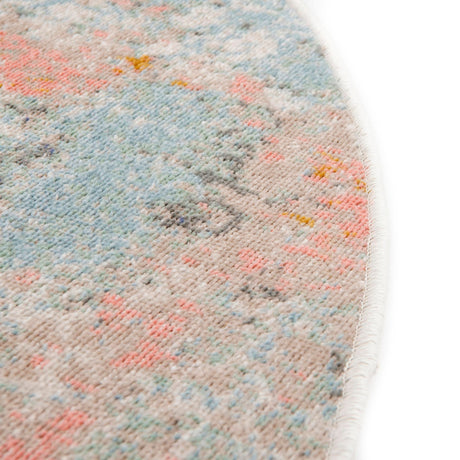 Multicolor 5' x 8' Lotus Oval Area Rug 100% Polypropylene Modern Contemporary Colorful Carpet Easy Clean for Living Room, Kitchen, Dining, Office for Sale at Rug Engine