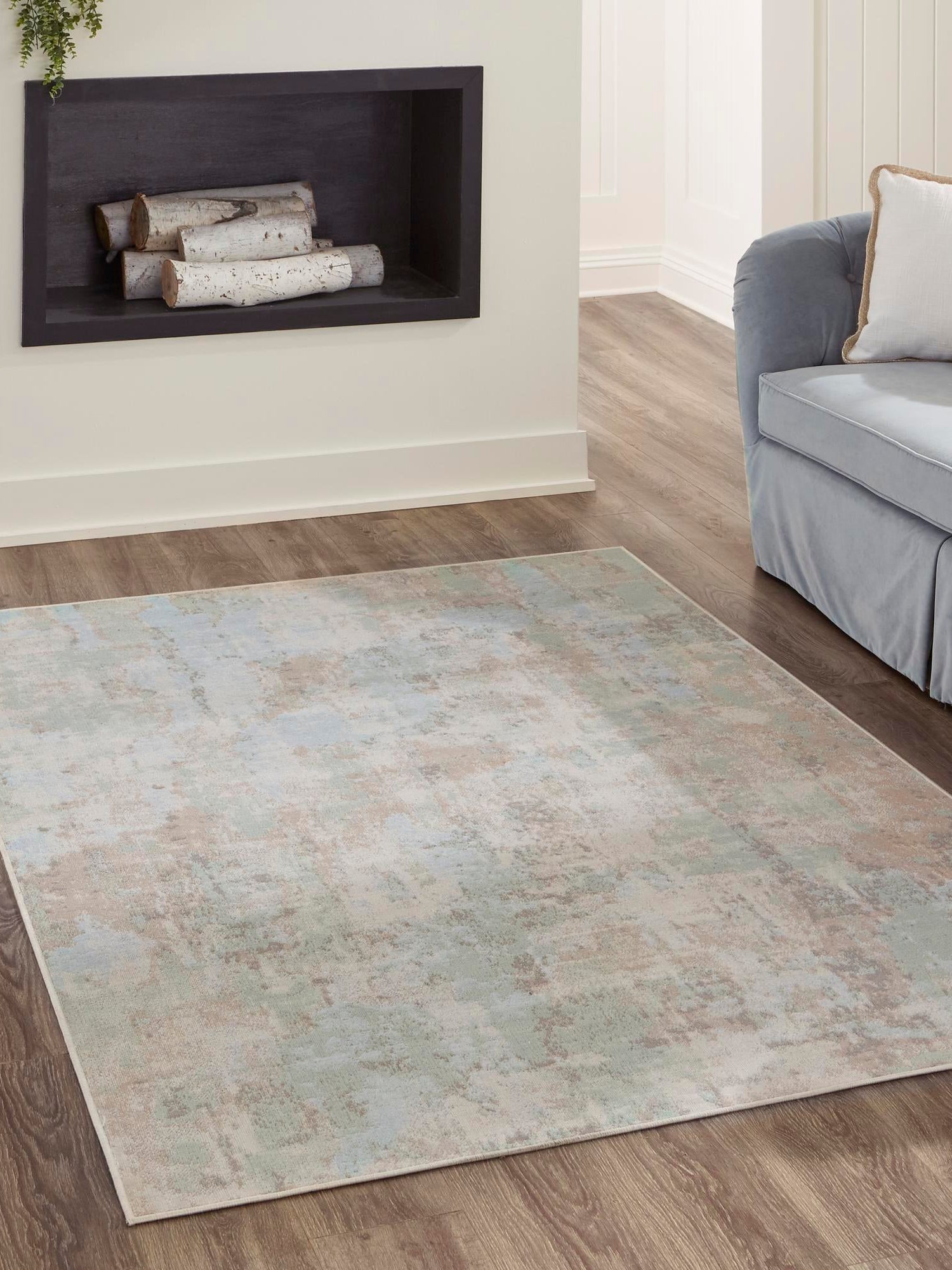 Teal 1' 4 x 1' 4 Lotus Sample Area Rug 100% Polypropylene Modern Contemporary Colorful Carpet Easy Clean for Living Room, Kitchen, Dining, Office for Sale at Rug Engine