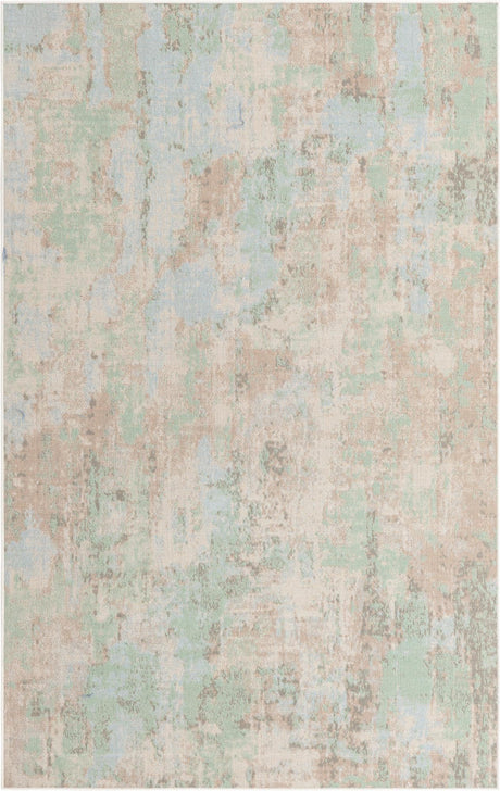 Teal 1' 4 x 1' 4 Lotus Sample Area Rug 100% Polypropylene Modern Contemporary Colorful Carpet Easy Clean for Living Room, Kitchen, Dining, Office for Sale at Rug Engine