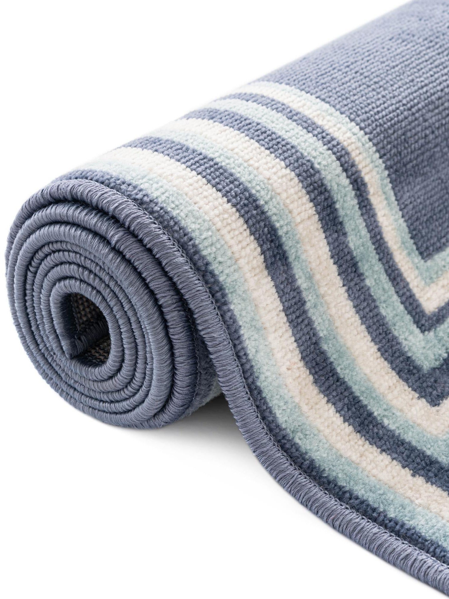 Blue 8' x 8' Lotus Square Area Rug 100% Polypropylene Modern Contemporary Colorful Carpet Easy Clean for Living Room, Kitchen, Dining, Office for Sale at Rug Engine