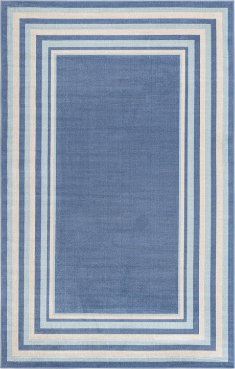 Blue 1' 4 x 1' 4 Lotus Sample Area Rug 100% Polypropylene Modern Contemporary Colorful Carpet Easy Clean for Living Room, Kitchen, Dining, Office for Sale at Rug Engine