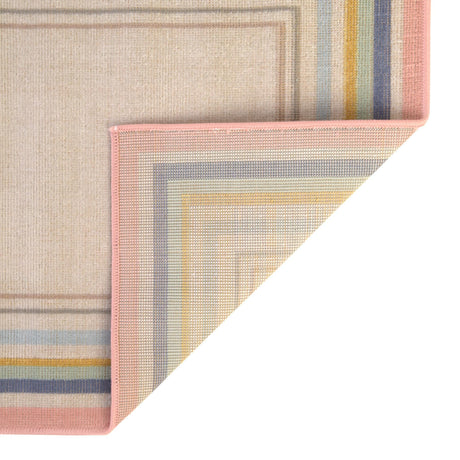 Multicolor 8' x 8' Lotus Square Area Rug 100% Polypropylene Modern Contemporary Colorful Carpet Easy Clean for Living Room, Kitchen, Dining, Office for Sale at Rug Engine