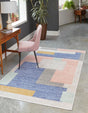 Multicolor 1' 4 x 1' 4 Lotus Sample Area Rug 100% Polypropylene Modern Contemporary Colorful Carpet Easy Clean for Living Room, Kitchen, Dining, Office for Sale at Rug Engine