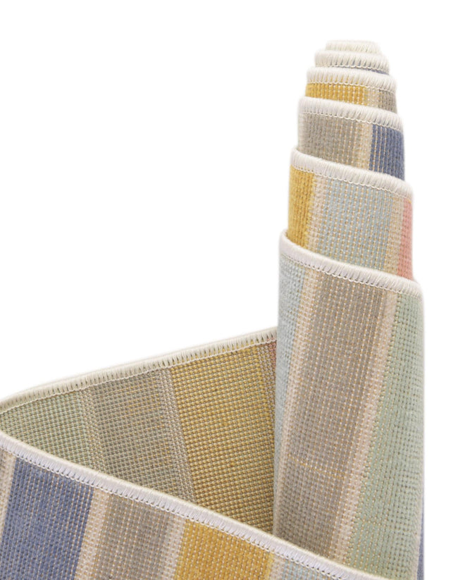 Multicolor 8' x 8' Lotus Square Area Rug 100% Polypropylene Modern Contemporary Colorful Carpet Easy Clean for Living Room, Kitchen, Dining, Office for Sale at Rug Engine