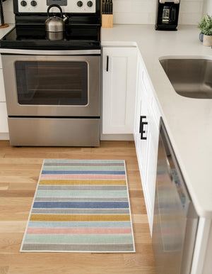 Multicolor 9' x 12' Lotus Rectangle Area Rug 100% Polypropylene Modern Contemporary Colorful Carpet Easy Clean for Living Room, Kitchen, Dining, Office for Sale at Rug Engine