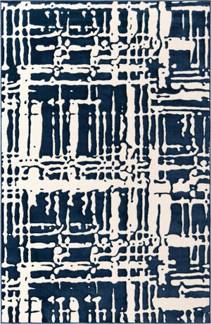 Navy Blue 1' 4 x 1' 4 Vince Camuto Sample Area Rug Durable Easy Clean Modern Carpet for Unique Home Interior Decorating for Sale at Rug Engine
