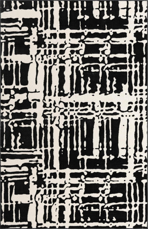 Black 1' 4 x 1' 4 Vince Camuto Sample Area Rug Durable Easy Clean Modern Carpet for Unique Home Interior Decorating for Sale at Rug Engine