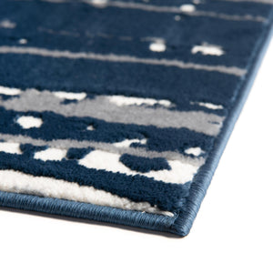Navy Blue 5' 3 x 8' Vince Camuto Rectangle Area Rug Durable Easy Clean Modern Carpet for Unique Home Interior Decorating for Sale at Rug Engine