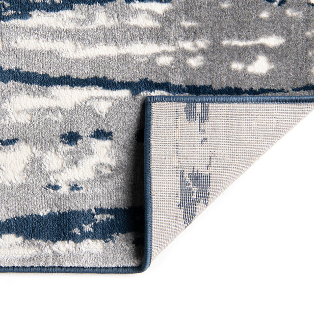 Navy Blue 5' 3 x 8' Vince Camuto Rectangle Area Rug Durable Easy Clean Modern Carpet for Unique Home Interior Decorating for Sale at Rug Engine