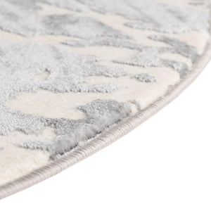 Gray 4' x 4' Vince Camuto Round Area Rug Durable Easy Clean Modern Carpet for Unique Home Interior Decorating for Sale at Rug Engine