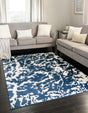 Navy Blue 5' 3 x 8' Vince Camuto Rectangle Area Rug Durable Easy Clean Modern Carpet for Unique Home Interior Decorating for Sale at Rug Engine