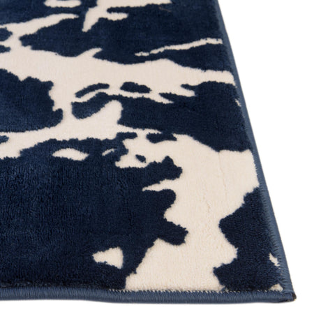 Navy Blue 5' 3 x 8' Vince Camuto Rectangle Area Rug Durable Easy Clean Modern Carpet for Unique Home Interior Decorating for Sale at Rug Engine
