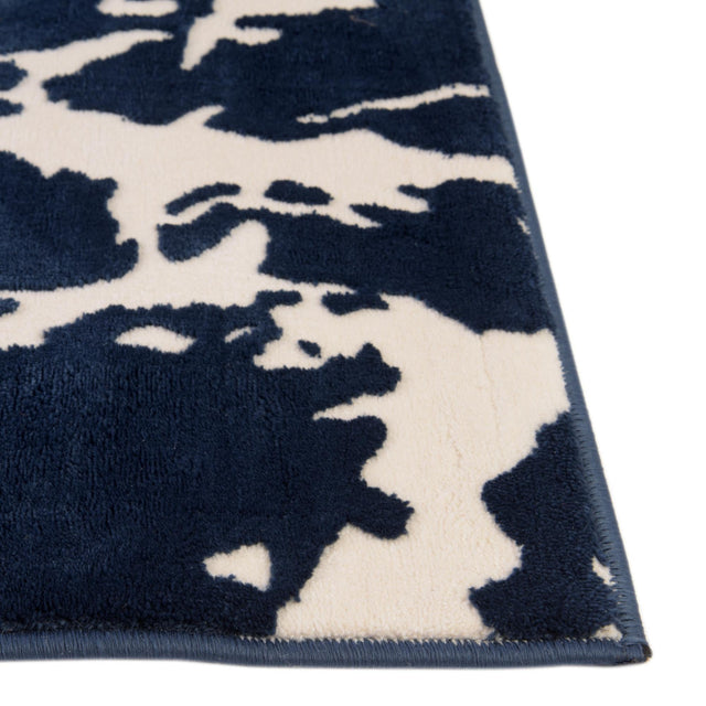 Navy Blue 5' 3 x 8' Vince Camuto Rectangle Area Rug Durable Easy Clean Modern Carpet for Unique Home Interior Decorating for Sale at Rug Engine