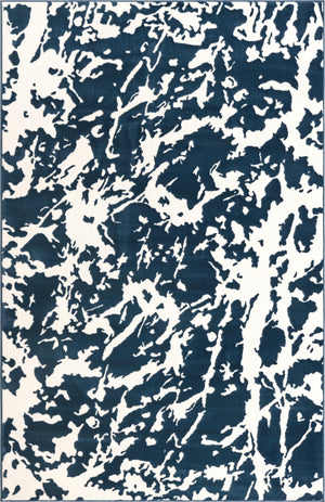 Navy Blue 1' 4 x 1' 4 Vince Camuto Sample Area Rug Durable Easy Clean Modern Carpet for Unique Home Interior Decorating for Sale at Rug Engine