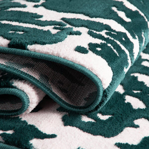 Teal 7' 10 x 10' Vince Camuto Rectangle Area Rug Durable Easy Clean Modern Carpet for Unique Home Interior Decorating for Sale at Rug Engine