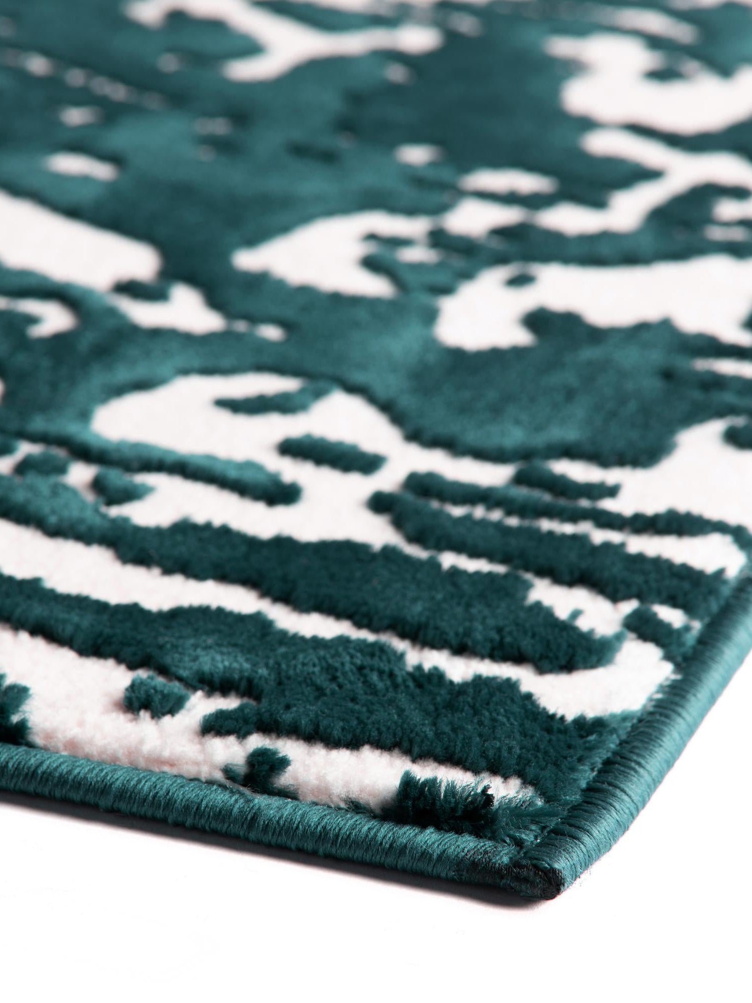 Teal 7' 10 x 10' Vince Camuto Rectangle Area Rug Durable Easy Clean Modern Carpet for Unique Home Interior Decorating for Sale at Rug Engine