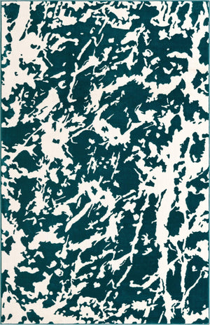 Teal 1' 4 x 1' 4 Vince Camuto Sample Area Rug Durable Easy Clean Modern Carpet for Unique Home Interior Decorating for Sale at Rug Engine