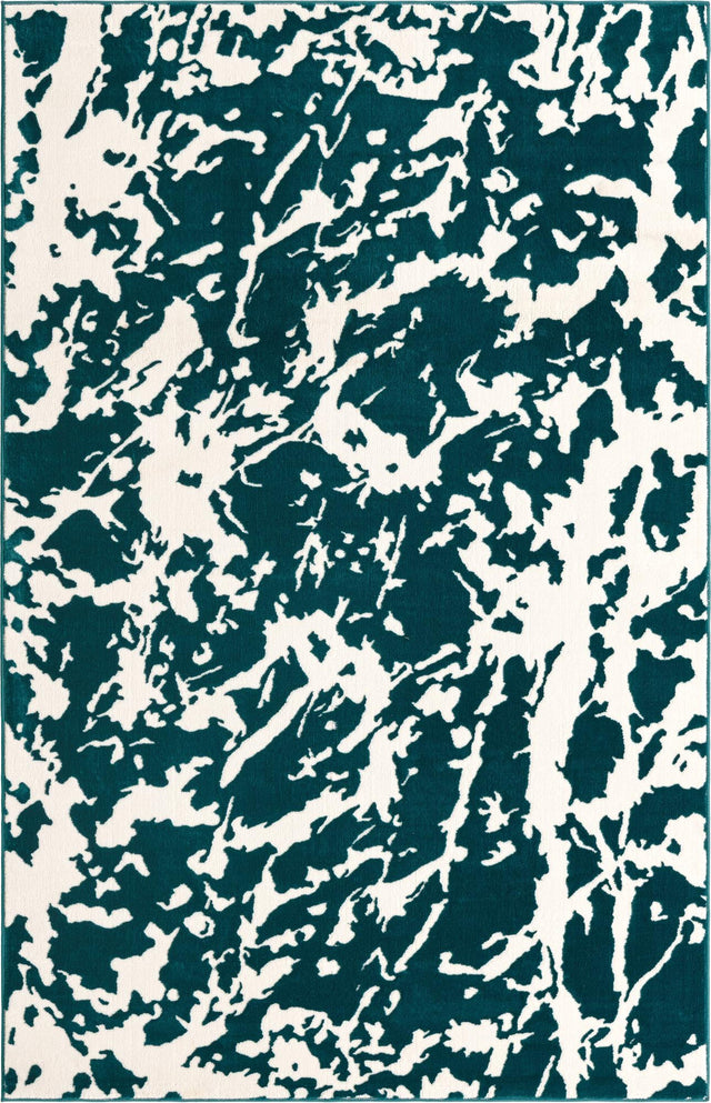 Teal 1' 4 x 1' 4 Vince Camuto Sample Area Rug Durable Easy Clean Modern Carpet for Unique Home Interior Decorating for Sale at Rug Engine