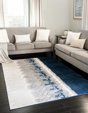 Navy Blue 1' 4 x 1' 4 Vince Camuto Sample Area Rug Durable Easy Clean Modern Carpet for Unique Home Interior Decorating for Sale at Rug Engine