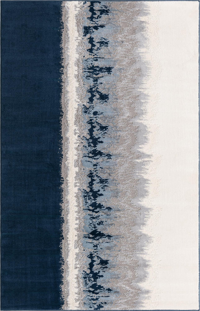 Navy Blue 1' 4 x 1' 4 Vince Camuto Sample Area Rug Durable Easy Clean Modern Carpet for Unique Home Interior Decorating for Sale at Rug Engine