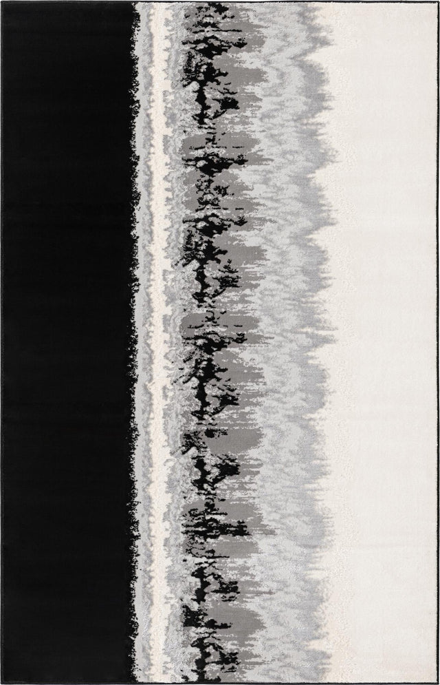 Black 1' 4 x 1' 4 Vince Camuto Sample Area Rug Durable Easy Clean Modern Carpet for Unique Home Interior Decorating for Sale at Rug Engine