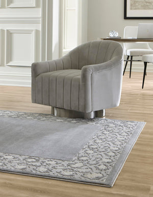 Gray 7' 10 x 10' Vince Camuto Rectangle Area Rug Durable Easy Clean Modern Carpet for Unique Home Interior Decorating for Sale at Rug Engine