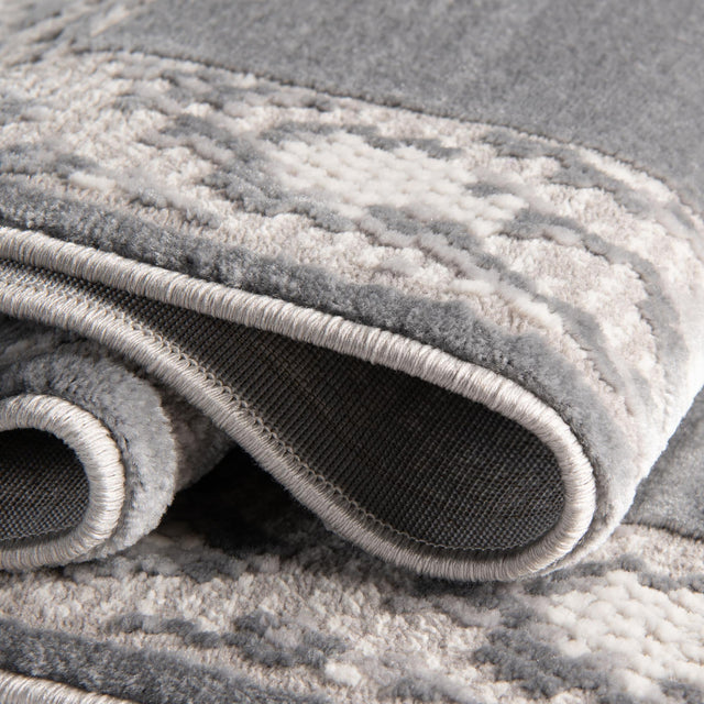 Gray 7' 10 x 10' Vince Camuto Rectangle Area Rug Durable Easy Clean Modern Carpet for Unique Home Interior Decorating for Sale at Rug Engine
