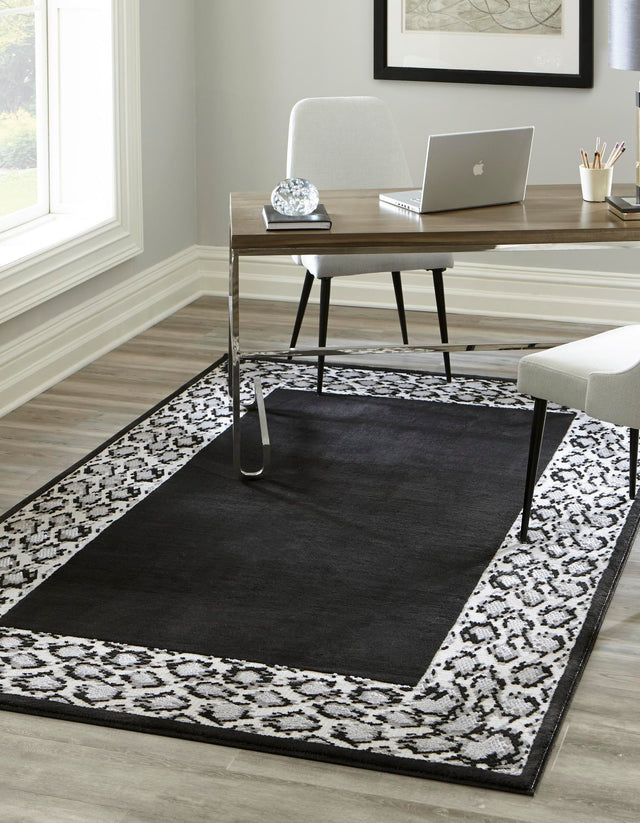 Black 1' 4 x 1' 4 Vince Camuto Sample Area Rug Durable Easy Clean Modern Carpet for Unique Home Interior Decorating for Sale at Rug Engine