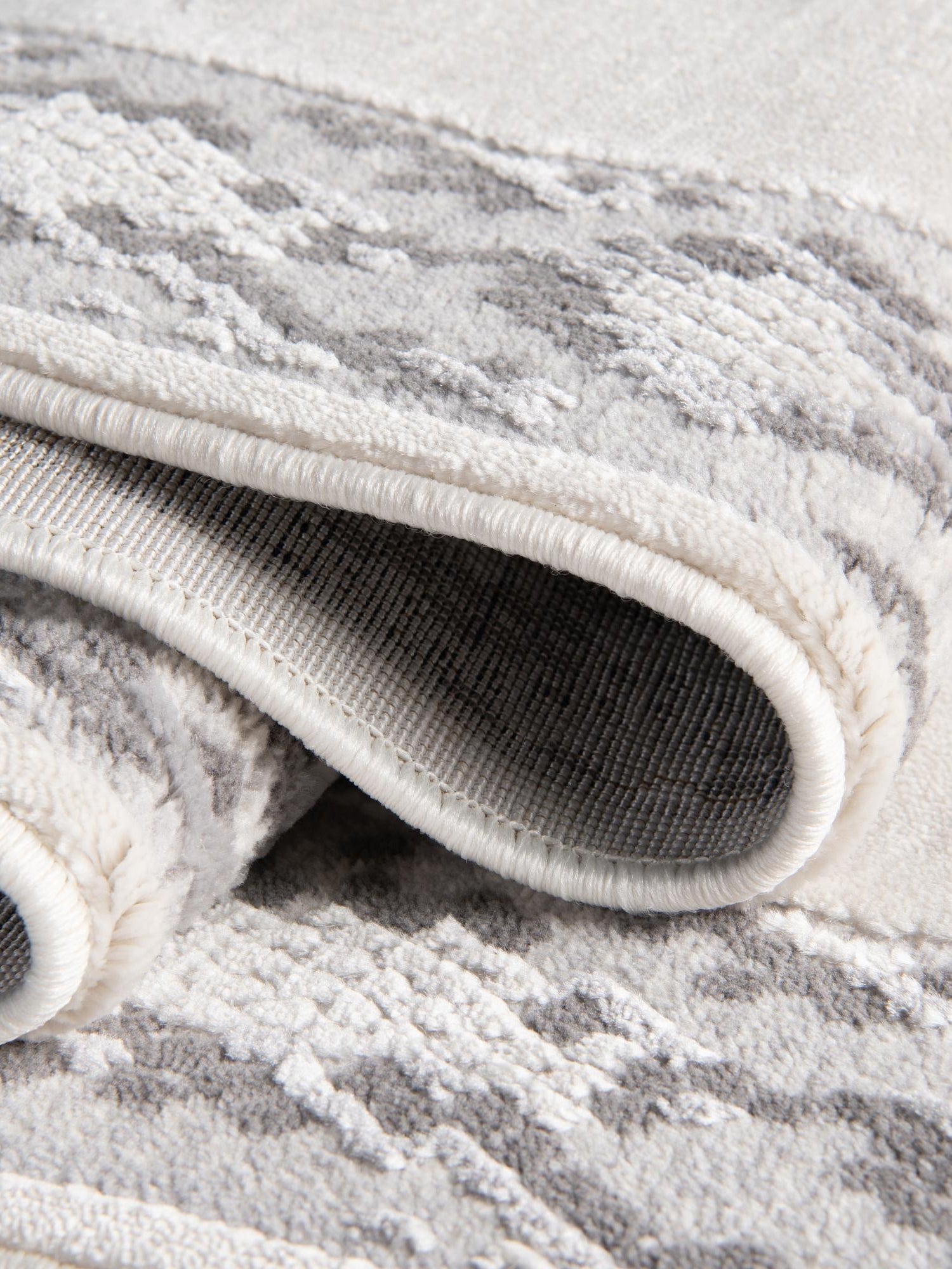 White 4' x 6' Vince Camuto Rectangle Area Rug Durable Easy Clean Modern Carpet for Unique Home Interior Decorating for Sale at Rug Engine