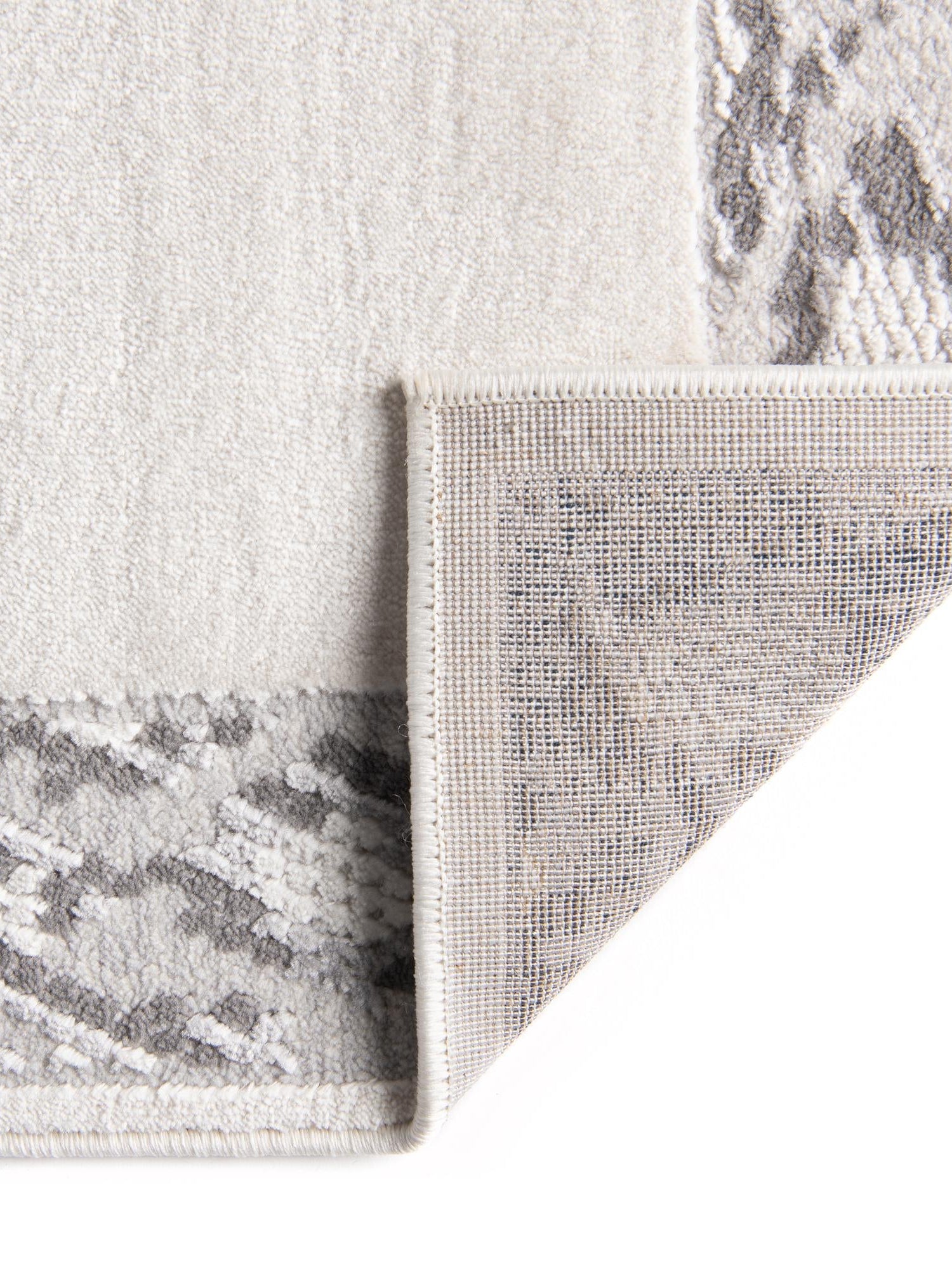 White 4' x 6' Vince Camuto Rectangle Area Rug Durable Easy Clean Modern Carpet for Unique Home Interior Decorating for Sale at Rug Engine