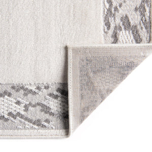 White 4' x 6' Vince Camuto Rectangle Area Rug Durable Easy Clean Modern Carpet for Unique Home Interior Decorating for Sale at Rug Engine