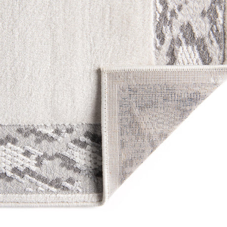 White 4' x 6' Vince Camuto Rectangle Area Rug Durable Easy Clean Modern Carpet for Unique Home Interior Decorating for Sale at Rug Engine