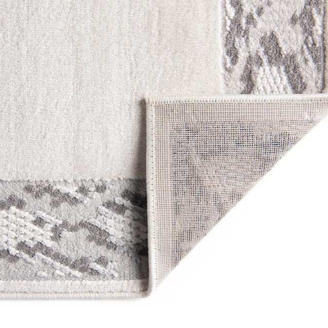 White 4' x 6' Vince Camuto Rectangle Area Rug Durable Easy Clean Modern Carpet for Unique Home Interior Decorating for Sale at Rug Engine