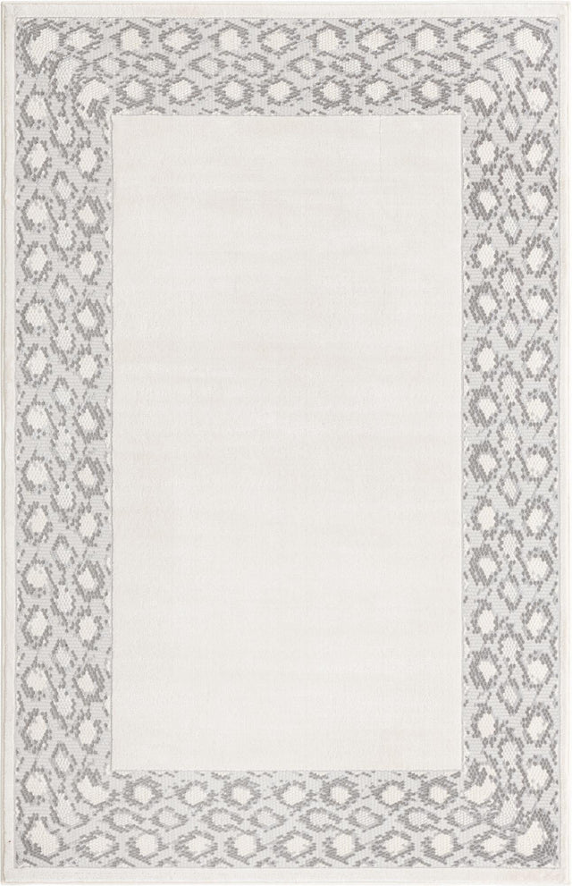 White 1' 4 x 1' 4 Vince Camuto Sample Area Rug Durable Easy Clean Modern Carpet for Unique Home Interior Decorating for Sale at Rug Engine