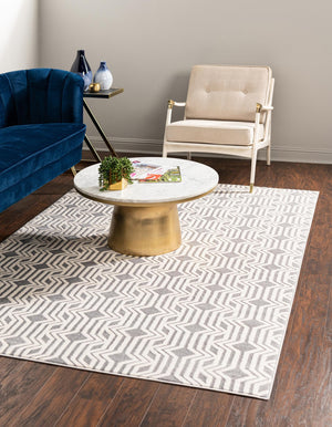 Gray 1' 4 x 1' 4 Vince Camuto Sample Area Rug Durable Easy Clean Modern Carpet for Unique Home Interior Decorating for Sale at Rug Engine