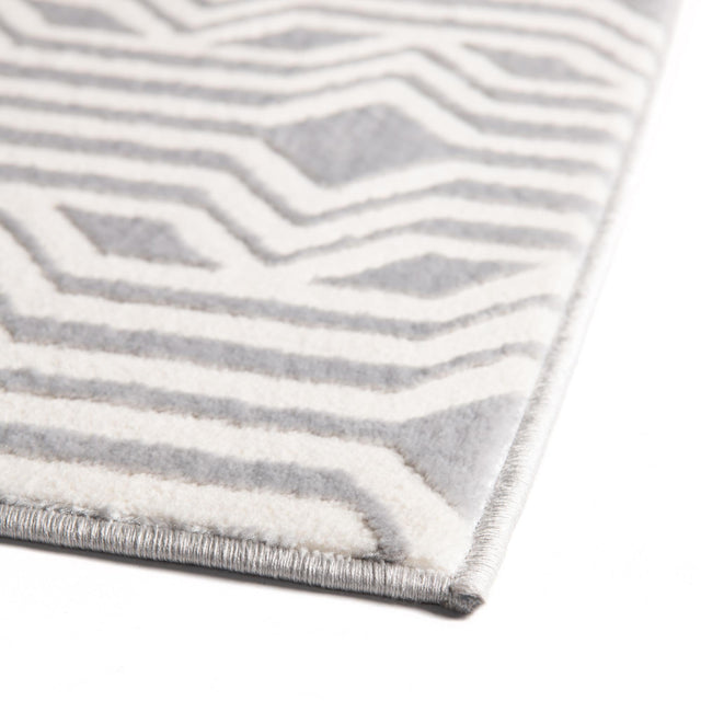 Gray 7' 10 x 10' Vince Camuto Rectangle Area Rug Durable Easy Clean Modern Carpet for Unique Home Interior Decorating for Sale at Rug Engine