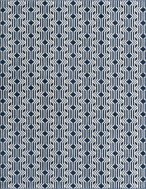Navy Blue 7' 10 x 10' Vince Camuto Rectangle Area Rug Durable Easy Clean Modern Carpet for Unique Home Interior Decorating for Sale at Rug Engine