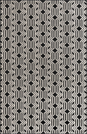 Black 1' 4 x 1' 4 Vince Camuto Sample Area Rug Durable Easy Clean Modern Carpet for Unique Home Interior Decorating for Sale at Rug Engine