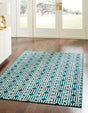 Teal 5' 3 x 8' Vince Camuto Rectangle Area Rug Durable Easy Clean Modern Carpet for Unique Home Interior Decorating for Sale at Rug Engine
