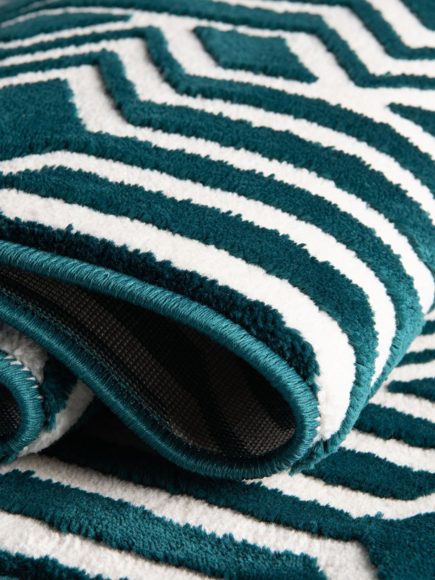 Teal 5' 3 x 8' Vince Camuto Rectangle Area Rug Durable Easy Clean Modern Carpet for Unique Home Interior Decorating for Sale at Rug Engine