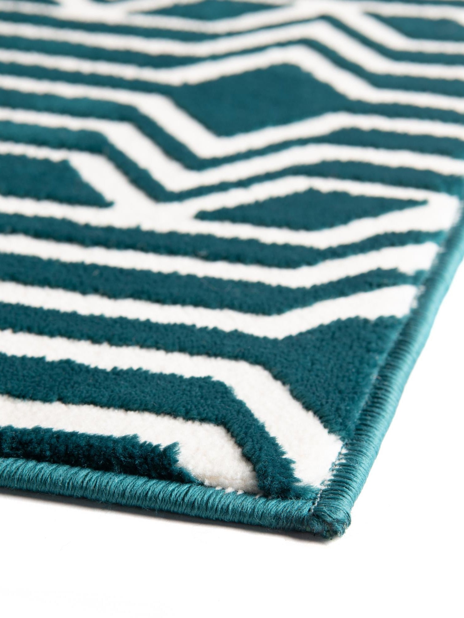 Teal 5' 3 x 8' Vince Camuto Rectangle Area Rug Durable Easy Clean Modern Carpet for Unique Home Interior Decorating for Sale at Rug Engine
