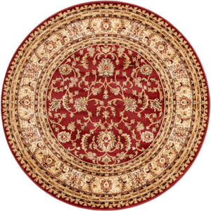 Red 5' 3 x 5' 3 Voyage Round Area Rug