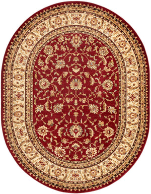 Red 7' 10 x 10' Voyage Oval Area Rug