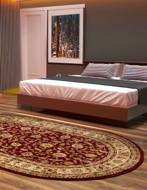 Red 4' 1 x 6' 1 Voyage Oval Area Rug