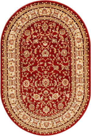 Red 4' 1 x 6' 1 Voyage Oval Area Rug