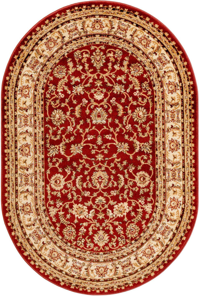 Red 4' 1 x 6' 1 Voyage Oval Area Rug