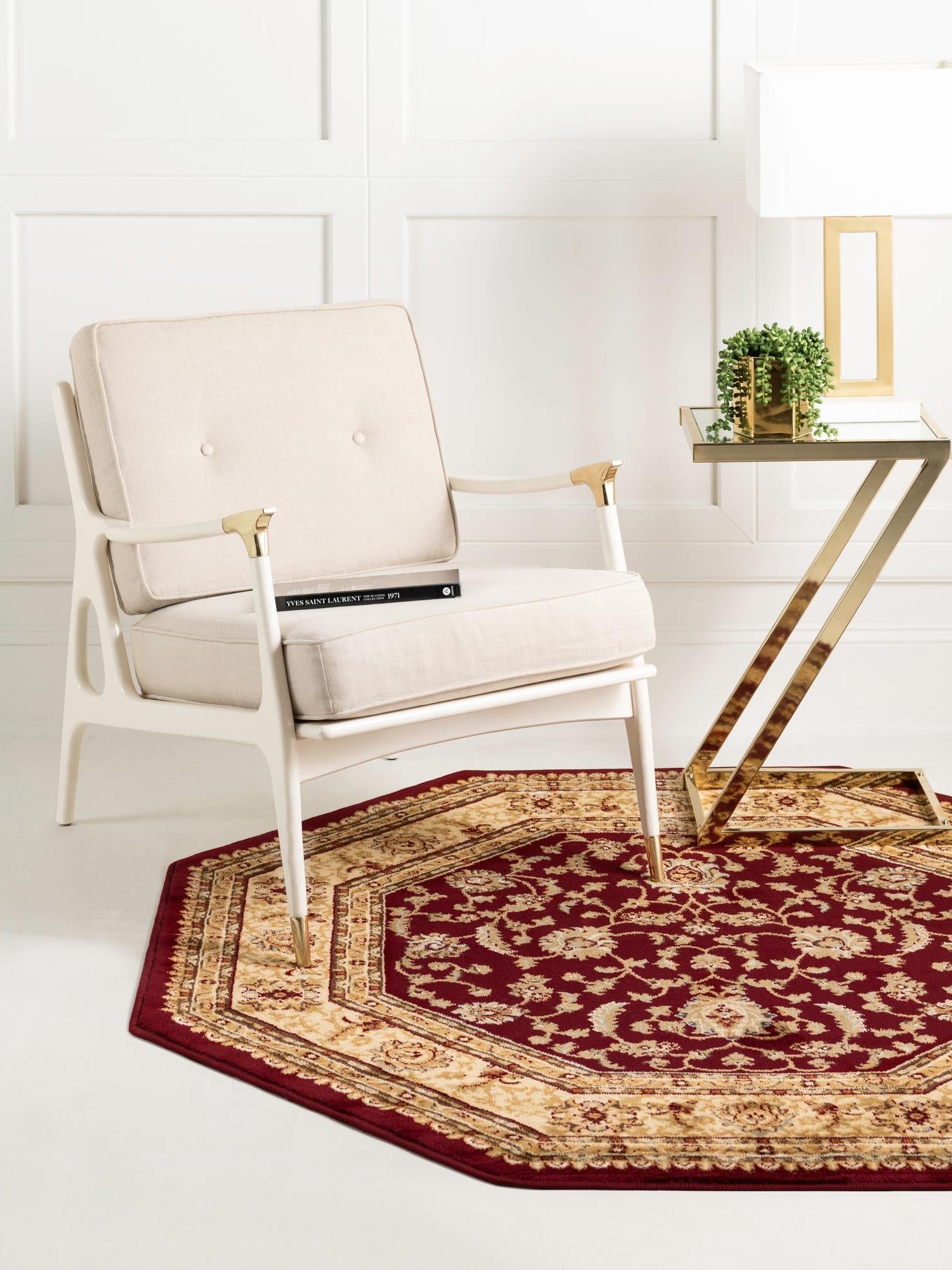 Red 7' 10 x 7' 10 Voyage Octagon Area Rug